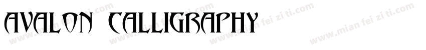 avalon calligraphy字体转换
